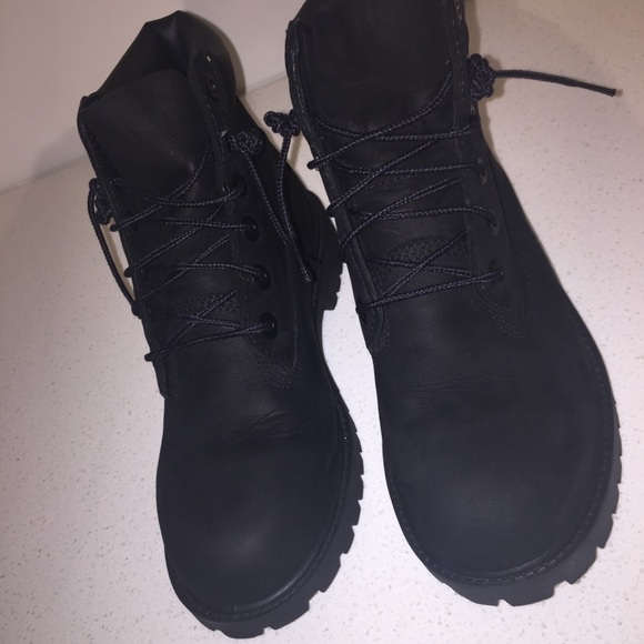 Black Timberland boots Great Condition Worn Once - Picture 6 of 6